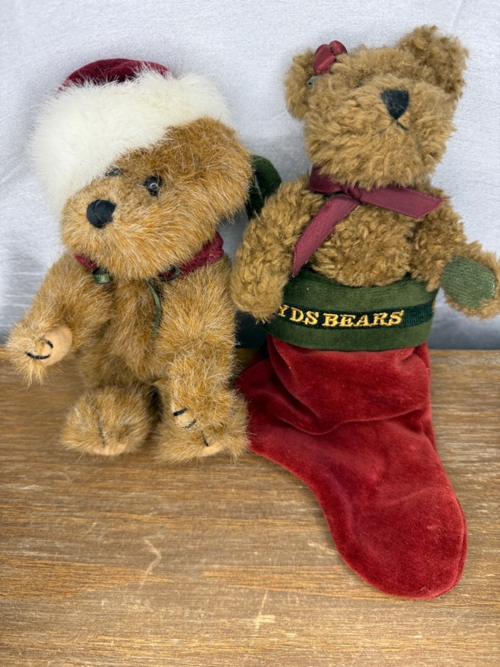 Boyd’s Bears Magdelena & Stocking Bear Set of 2 The Archive Collection Holiday
